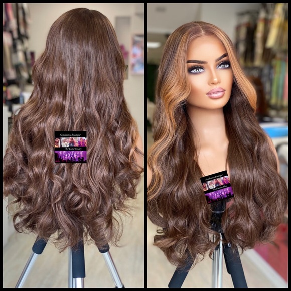 Human Hair Blended Lace Front Wig